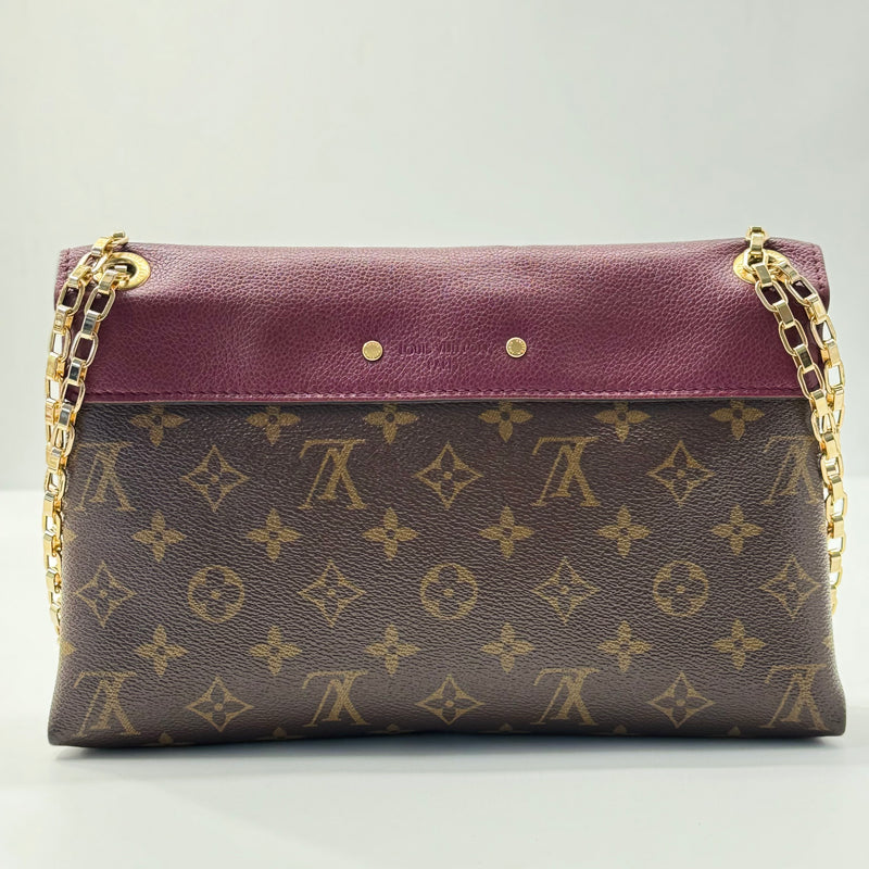 Louis Vuitton Pallas Chain Shoulder Bag Monogram Canvas and Calfskin