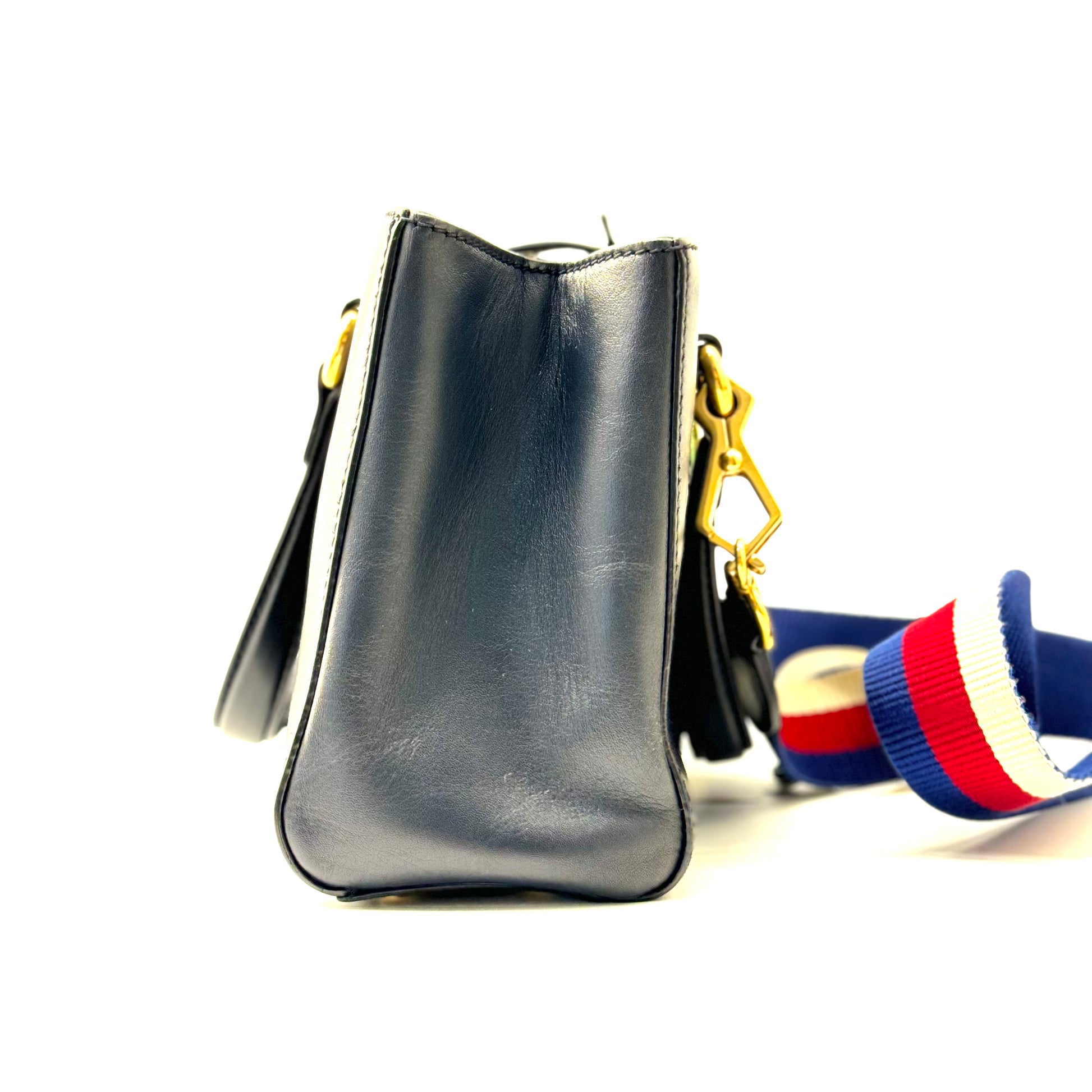 Gucci Sylvie Top Handle Tote Leather Medium