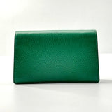 GUCCI  Calfskin Mini Dionysus Chain Wallet Emerald