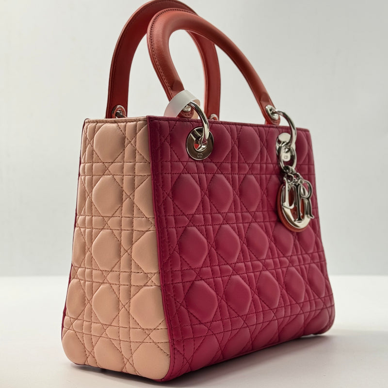 Lady Dior Bag Cannage Quilt Lambskin Medium