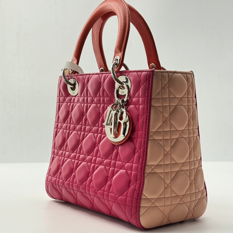 Lady Dior Bag Cannage Quilt Lambskin Medium