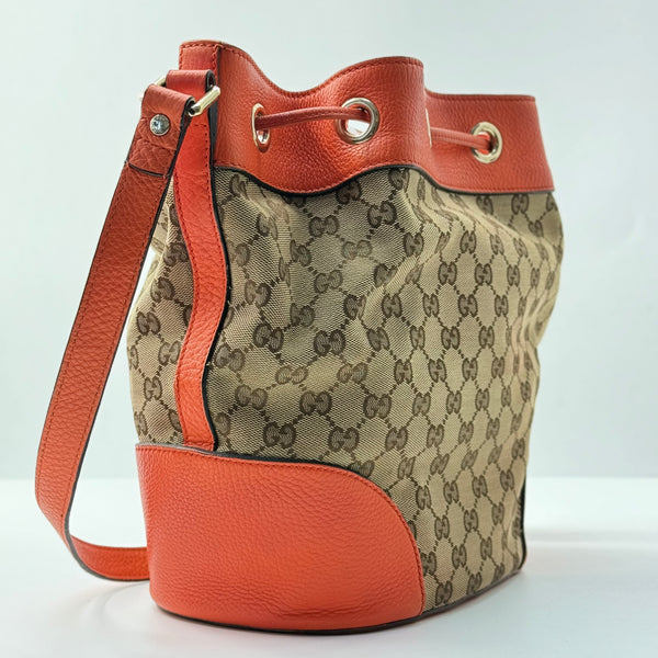 GUCCI GG Canvas Bucket Bag