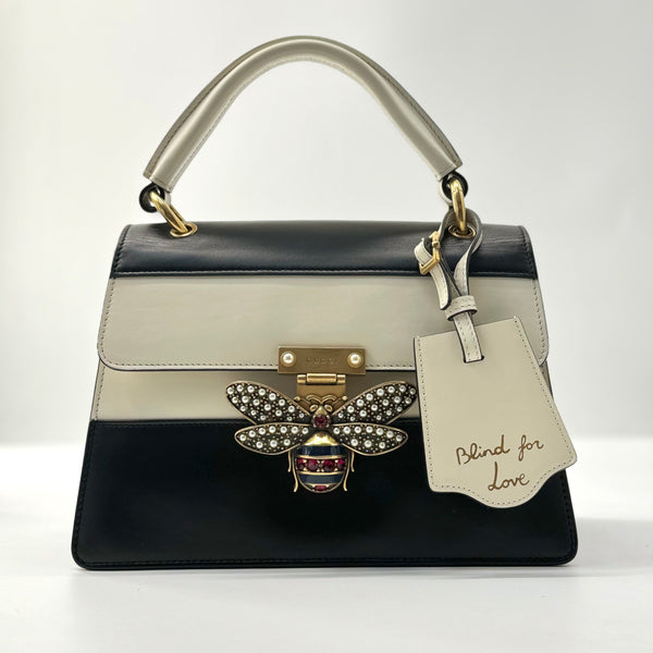 Queen Margaret Top Handle Bag Colorblock Leather