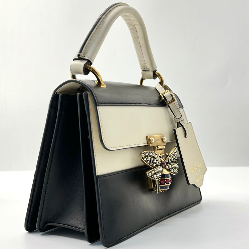 Queen Margaret Top Handle Bag Colorblock Leather