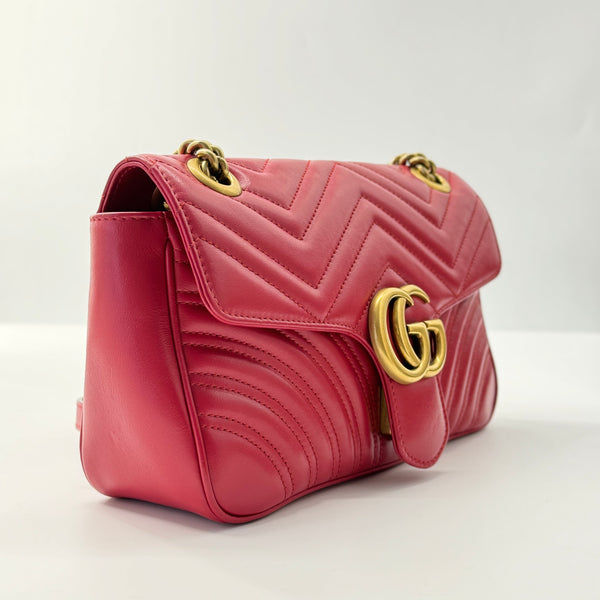 GG Marmont Flap Bag Matelasse Leather Small