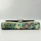 Dionysus Chain Wallet Blooms Print GG Coated Canvas Small