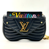 Louis Vuitton New Wave Chain Bag Quilted Leather MM