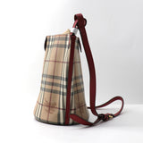 Burberry Lorne Bucket Bag Haymarket Coated Canvas Small