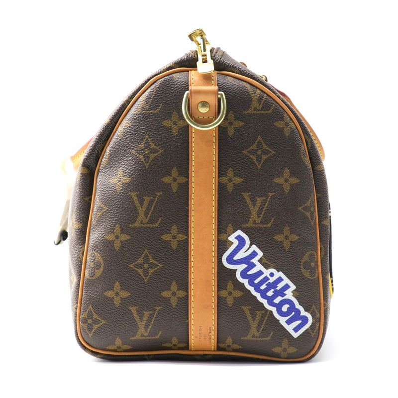 Speedy Bandouliere Bag Limited Edition Patches Monogram Canvas 30