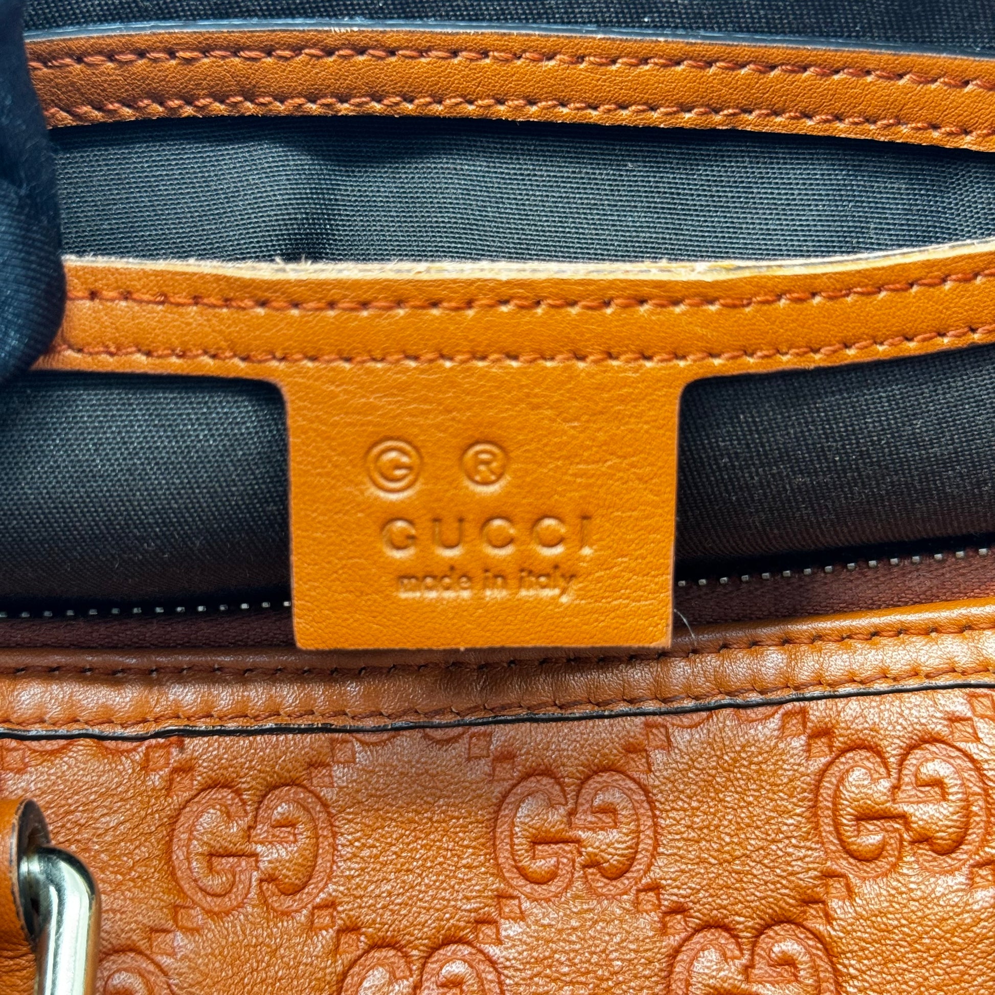 Joy Boston Bag Guccissima Leather Medium