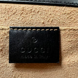 GUCCI Guccissima Small Padlock Shoulder Bag Black