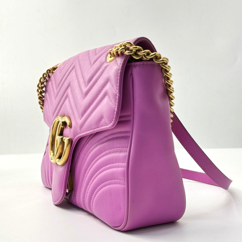 GG Marmont Flap Bag Matelasse Leather Small