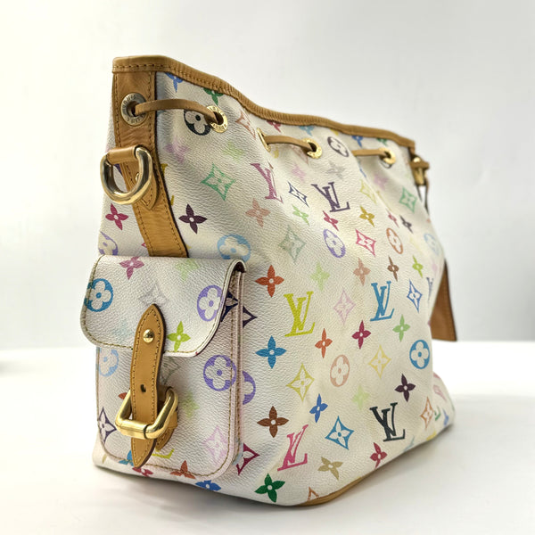 Monogram Multicolor Petit Noe White