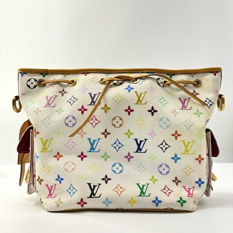 Monogram Multicolor Petit Noe White