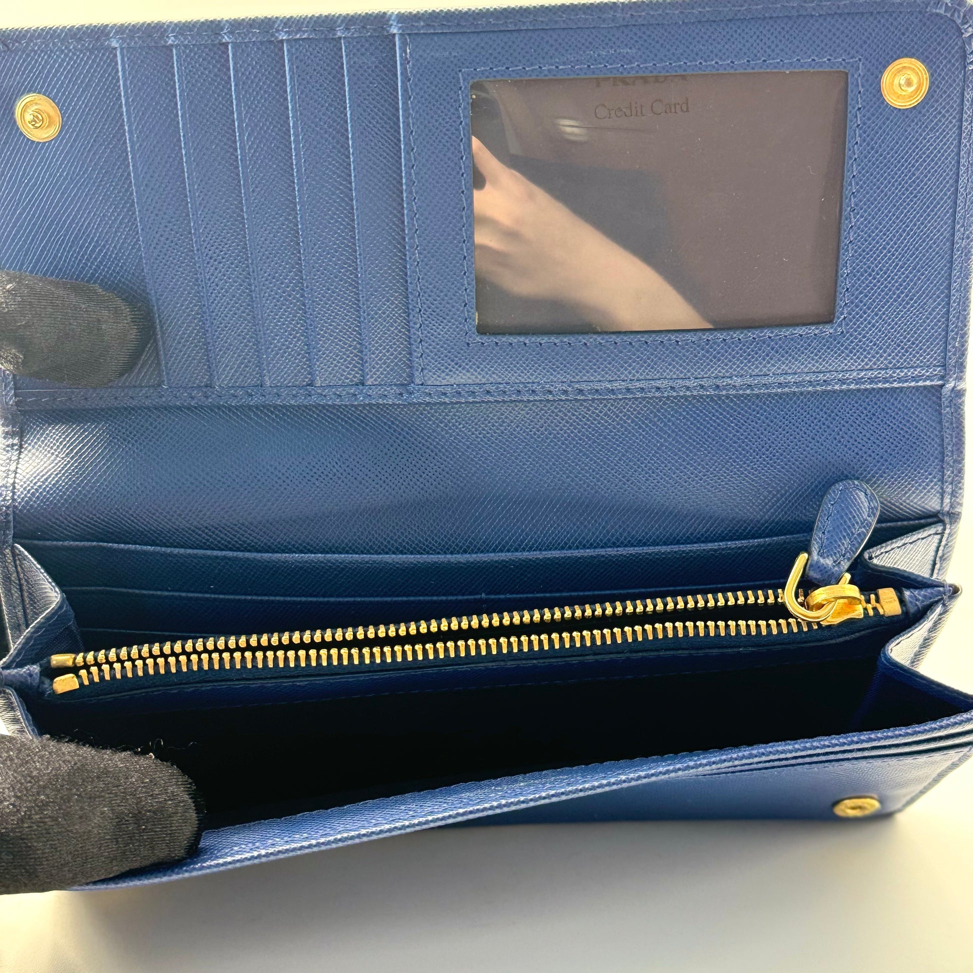 Continental Flap Wallet Saffiano Leather