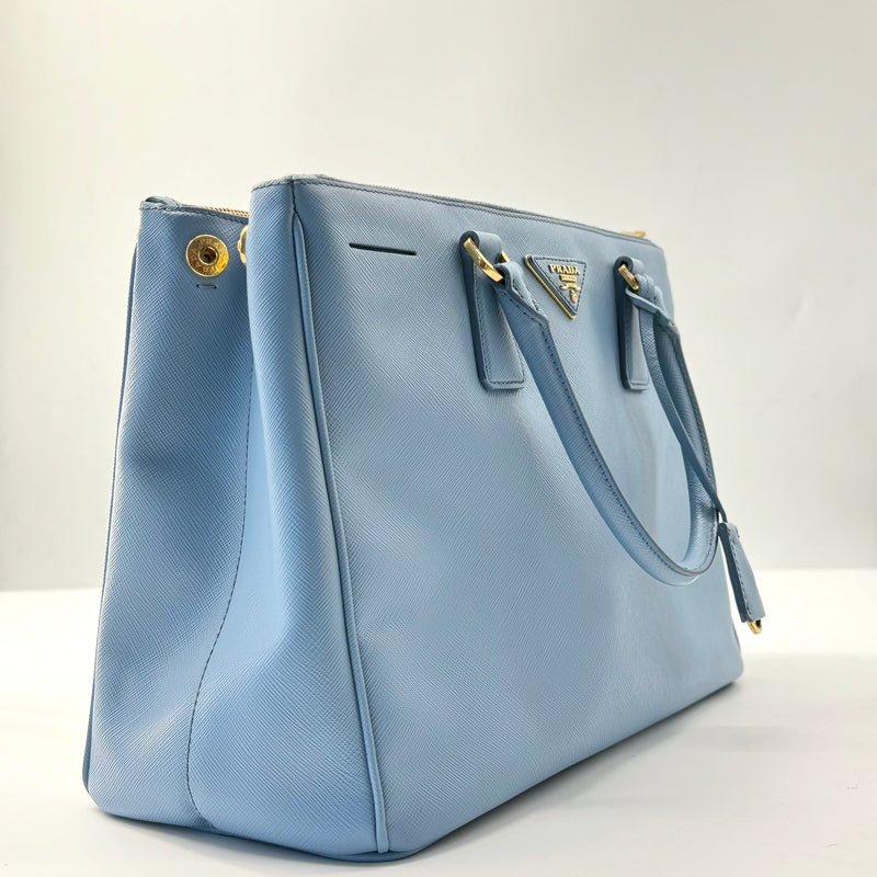 Saffiano Small Galleria Double Zip Tote Astrale