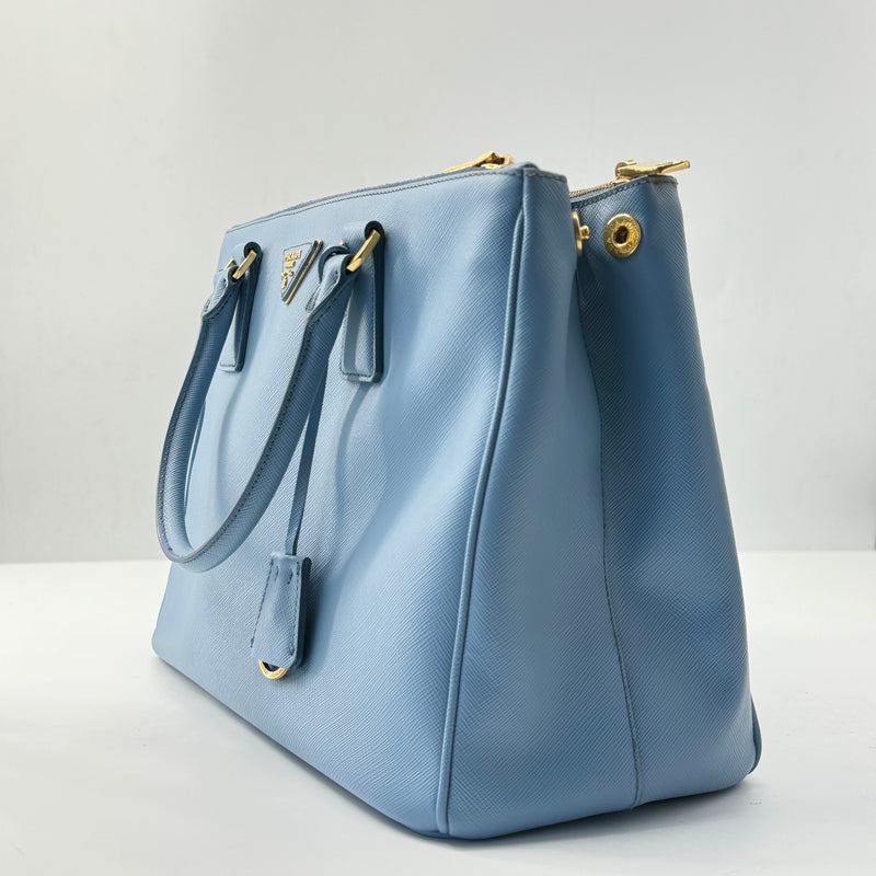 Saffiano Small Galleria Double Zip Tote Astrale