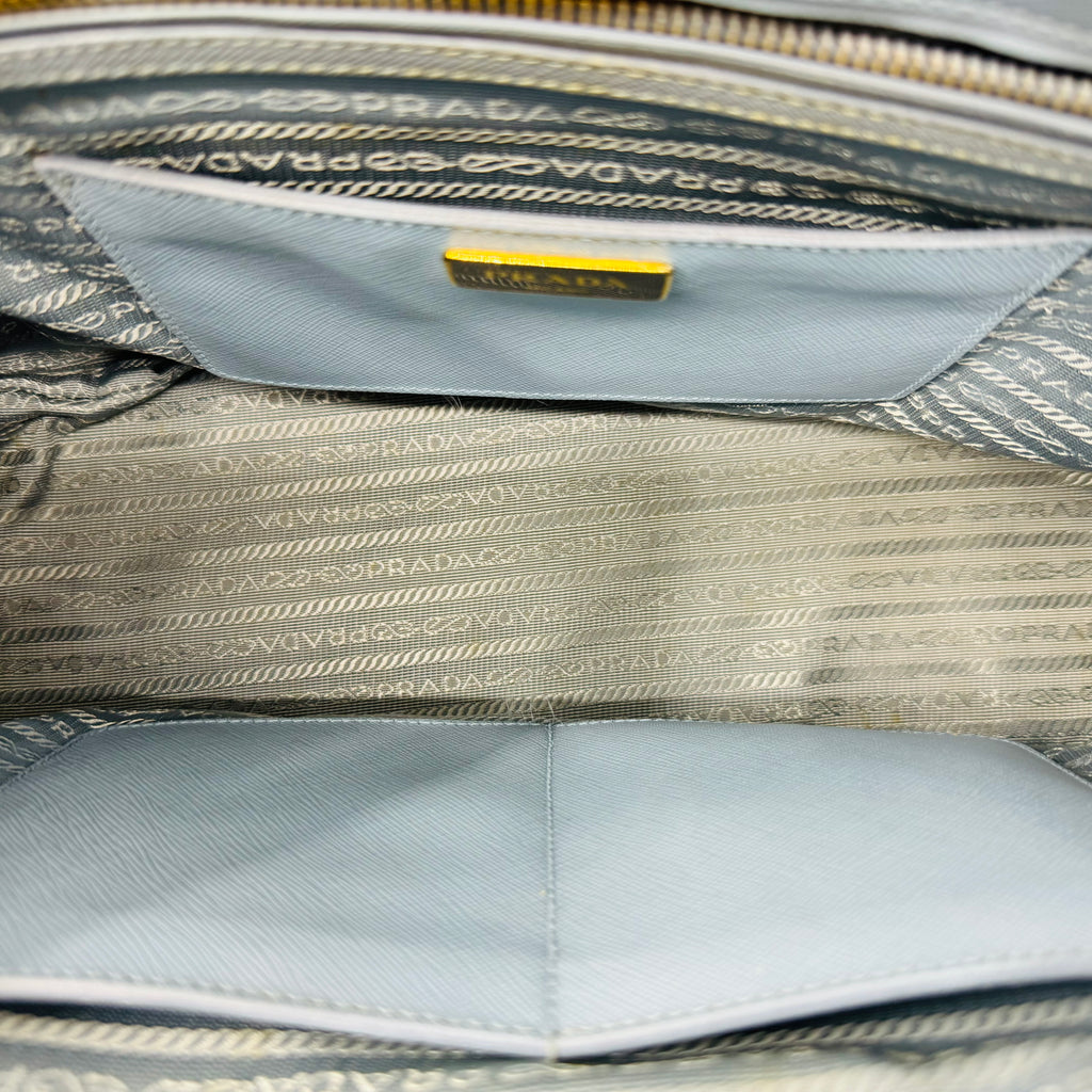 Saffiano Small Galleria Double Zip Tote Astrale