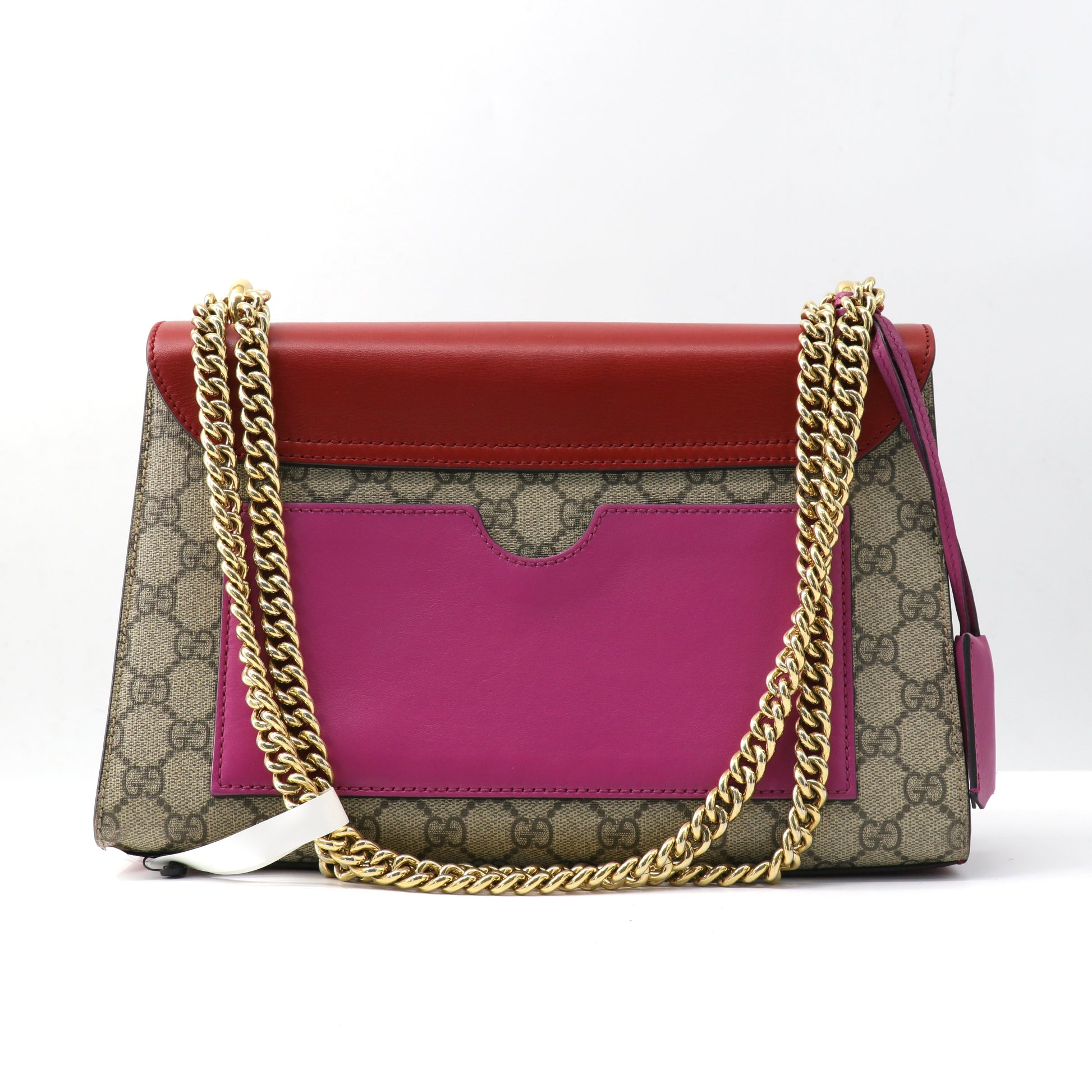 Padlock Shoulder Bag Blooms Print GG Coated Canvas Medium
