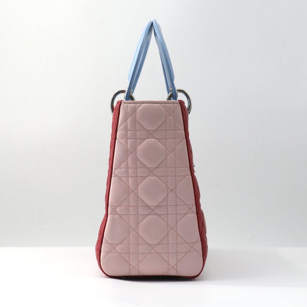 Lady Dior Bag Cannage Quilt Lambskin Medium