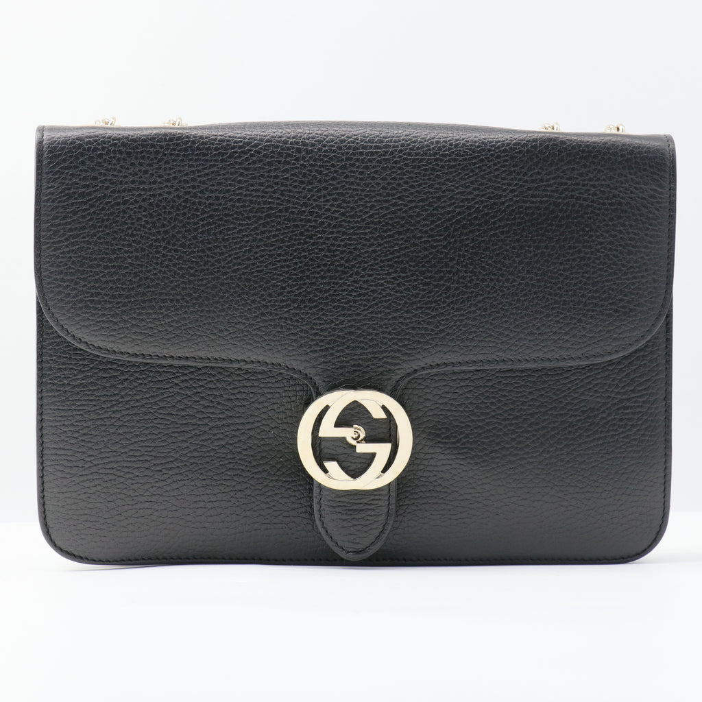 Interlocking Shoulder Bag Leather Medium
