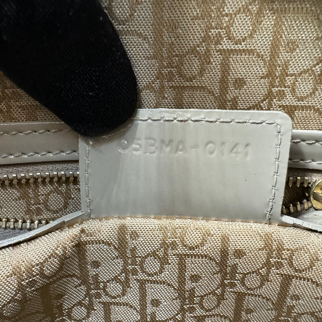 Vintage Lady Dior Bag Cannage Quilt Patent Large