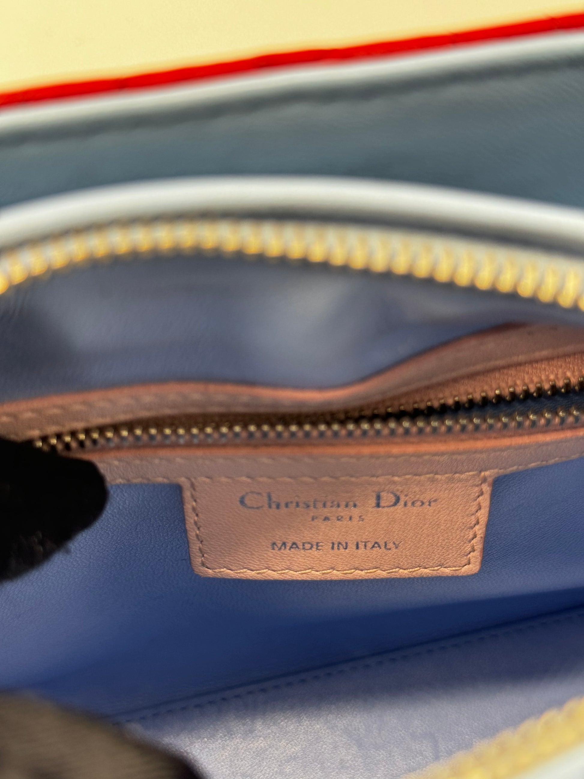 Lady Dior Bag Cannage Quilt Lambskin Medium