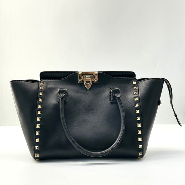 Rockstud Tote Rigid Leather Small