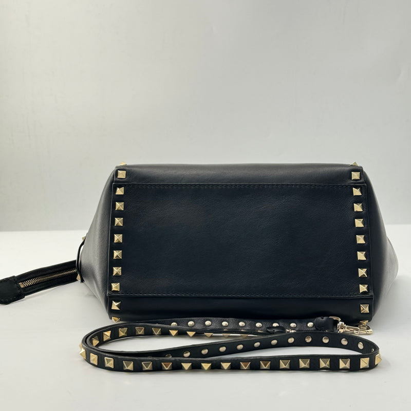 Rockstud Tote Rigid Leather Small