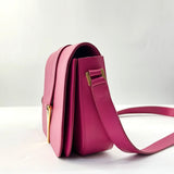 Calfskin Small Classic Y Satchel Fuchsia