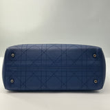 Grained Calfskin Cannage Medium Ultradior Tote Blue