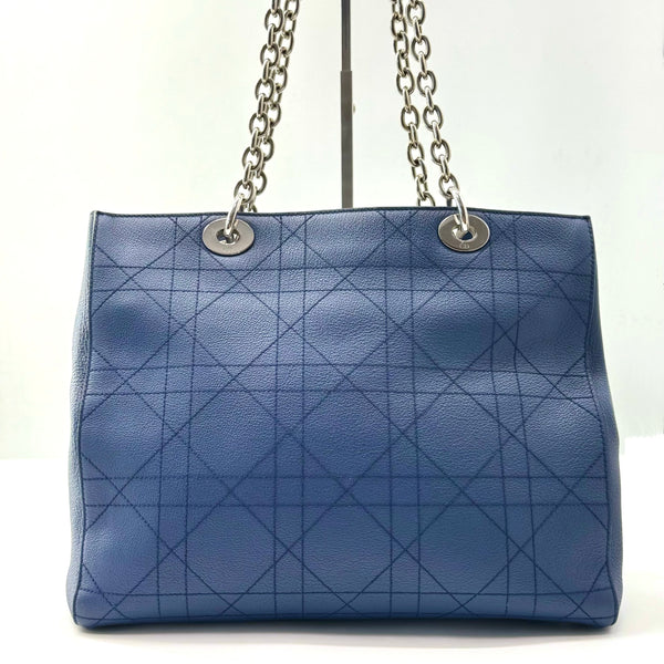 Grained Calfskin Cannage Medium Ultradior Tote Blue