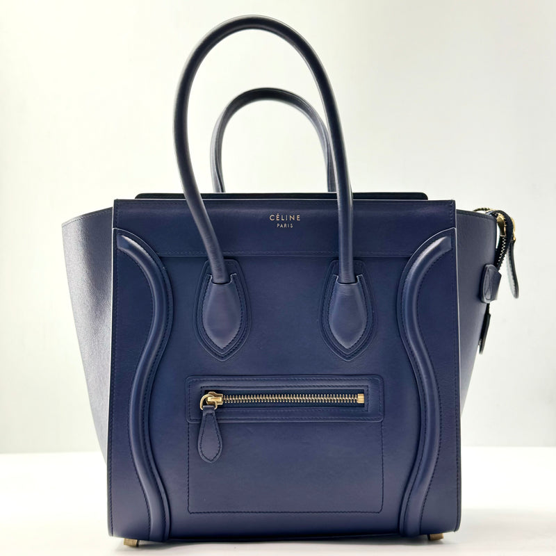 Celine Smooth Calfskin Micro Luggage Ink