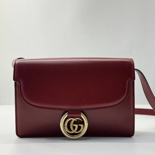 GG Ring Shoulder Bag Leather Medium