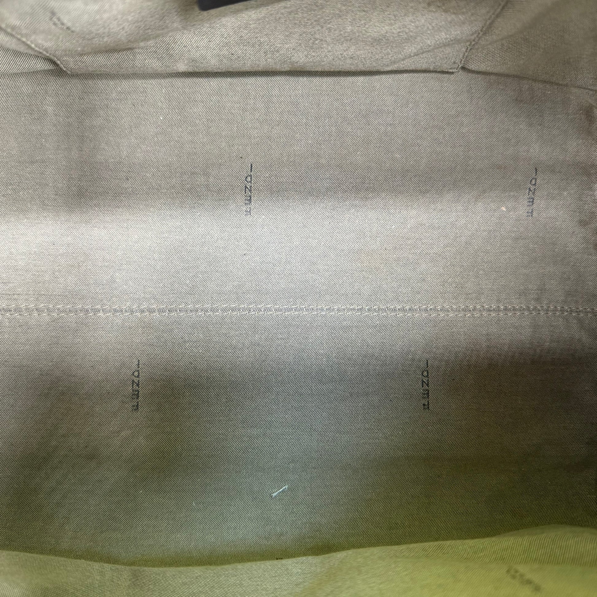 Fendi Beige Zucchino Coated Canvas Forever Bauletto Boston Bag
