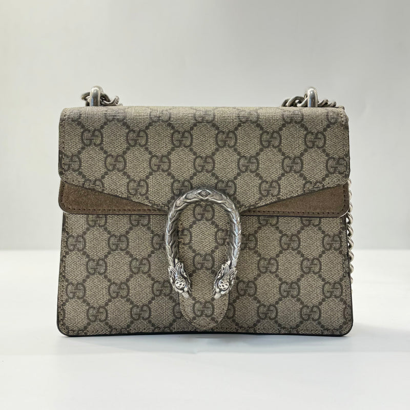 GG Supreme Monogram Mini Dionysus Shoulder Bag Taupe