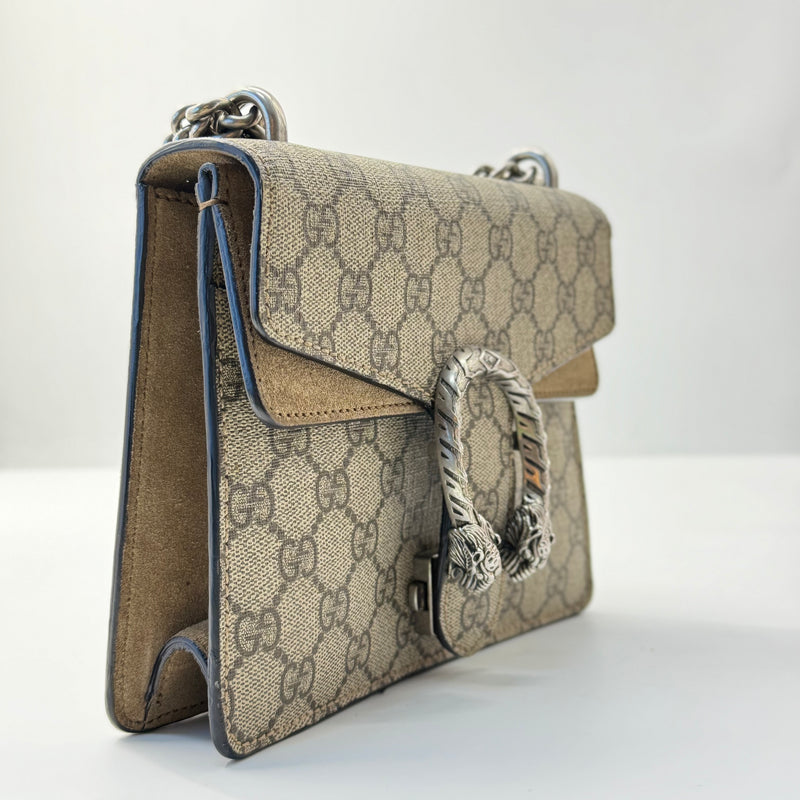 GG Supreme Monogram Mini Dionysus Shoulder Bag Taupe