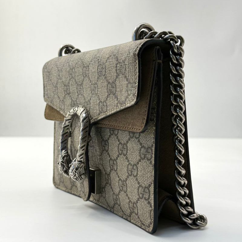 GG Supreme Monogram Mini Dionysus Shoulder Bag Taupe