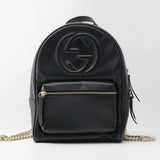 Gucci Soho Chain Backpack Leather