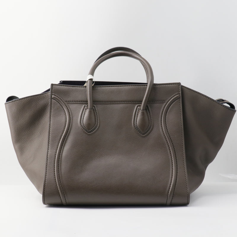 Celine  Supple Calfskin Medium Phantom Luggage Anthracite