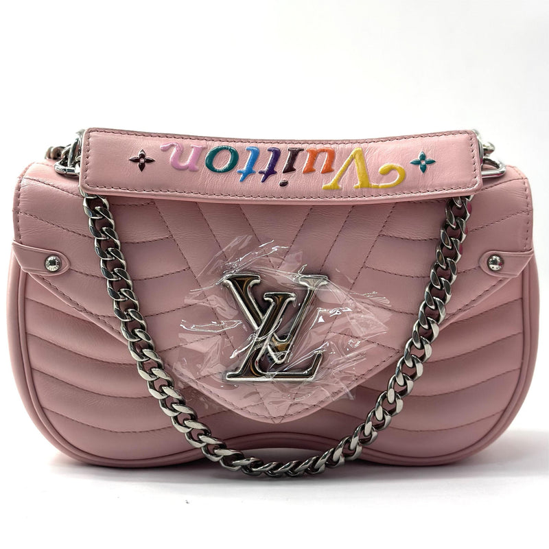 Louis Vuitton Calfskin New Wave Chain MM Smoothie Pink