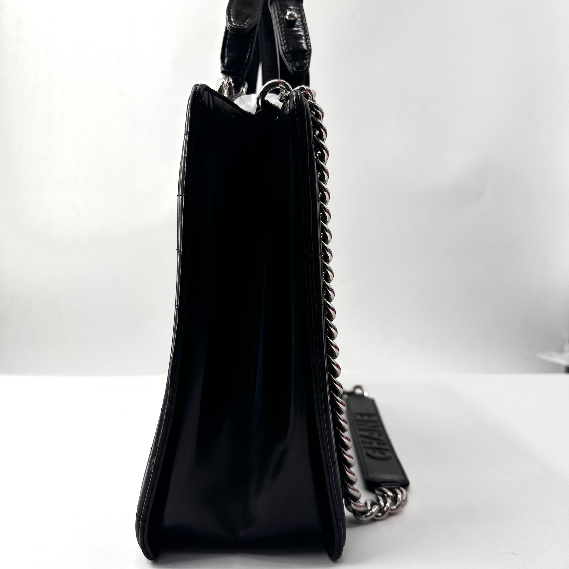 Chanel Boy Tote Glazed Calfskin Large