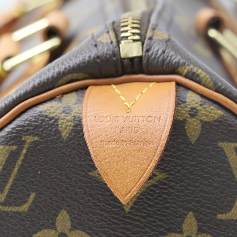 Louis Vuitton Speedy Handbag Monogram Canvas 30