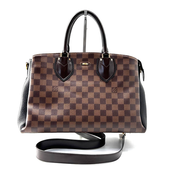 Louis Vuitton Cuir Taurillon Damier Ebene Normandy Black