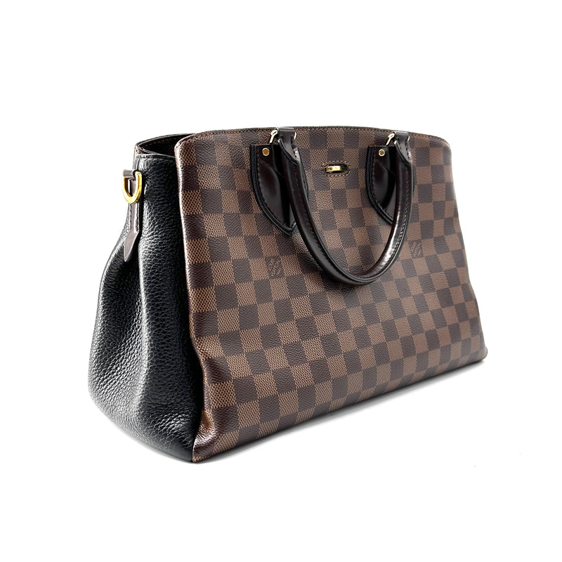 Louis Vuitton Cuir Taurillon Damier Ebene Normandy Black