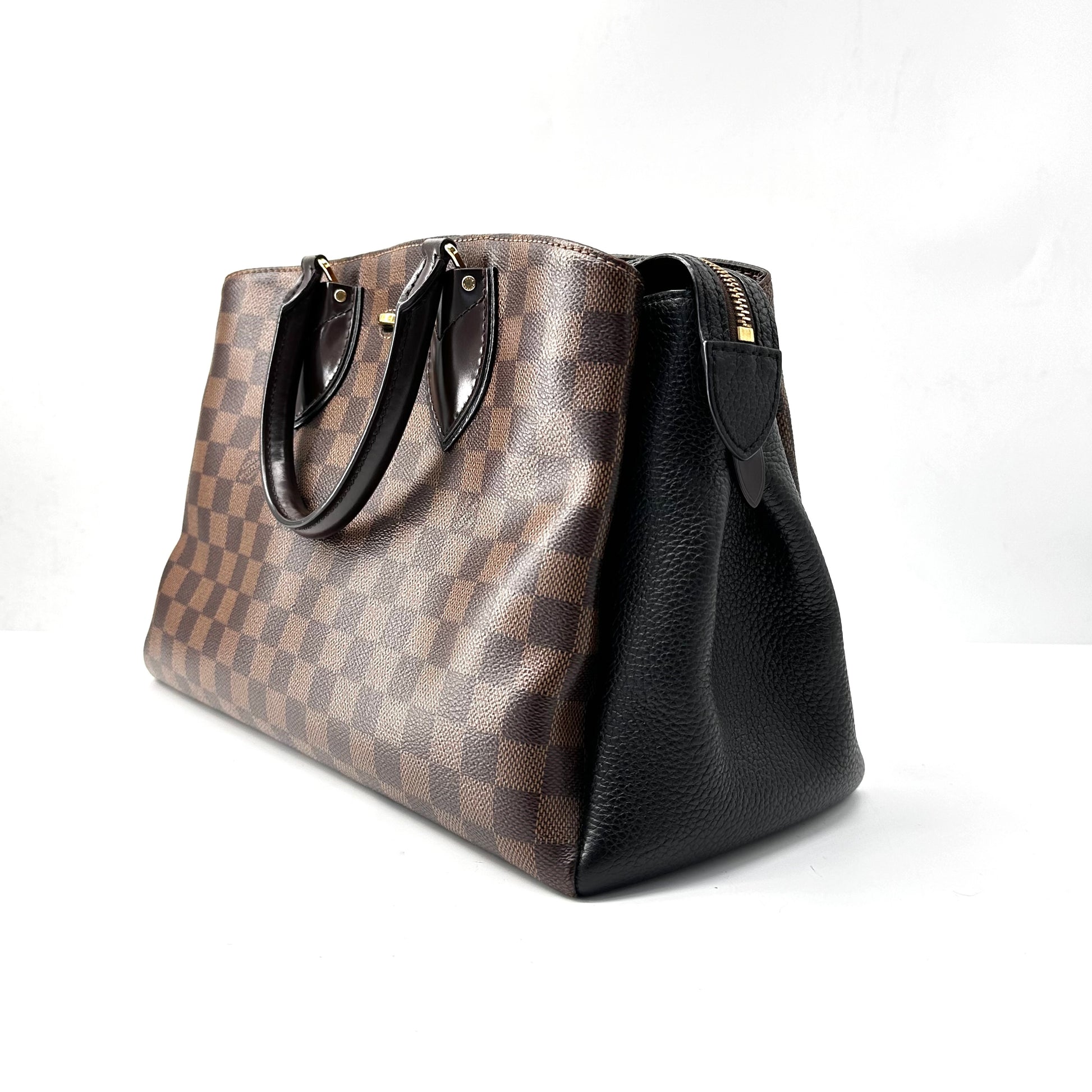Louis Vuitton Cuir Taurillon Damier Ebene Normandy Black
