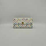 Monogram Multicolor Sarah Wallet White Litchi