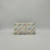 Monogram Multicolor Sarah Wallet White Litchi