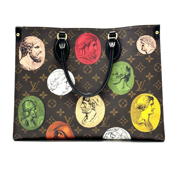 OnTheGo Tote Limited Edition Fornasetti Cameo Monogram Canvas MM