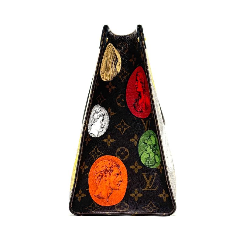 OnTheGo Tote Limited Edition Fornasetti Cameo Monogram Canvas MM